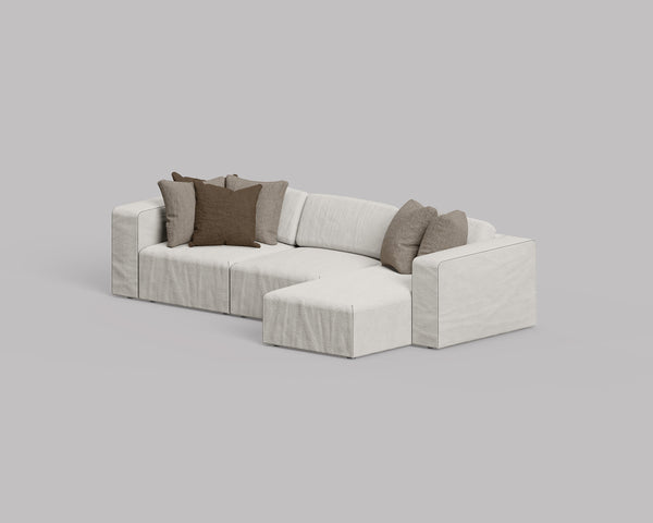 Cube 3 Seater L Shape Sofa