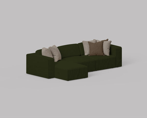 Cube 3 Seater L Shape Sofa