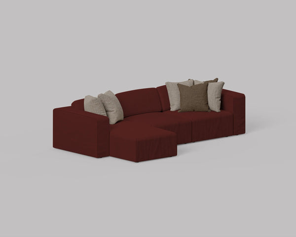 Cube 3 Seater L Shape Sofa