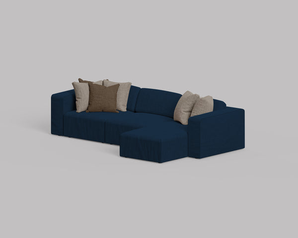 Cube 3 Seater L Shape Sofa
