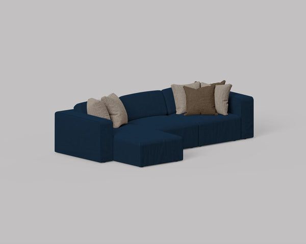 Cube 3 Seater L Shape Sofa