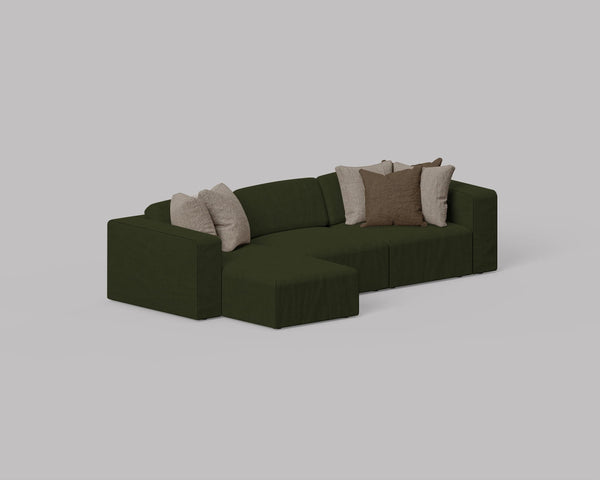 Cube 3 Seater L Shape Sofa