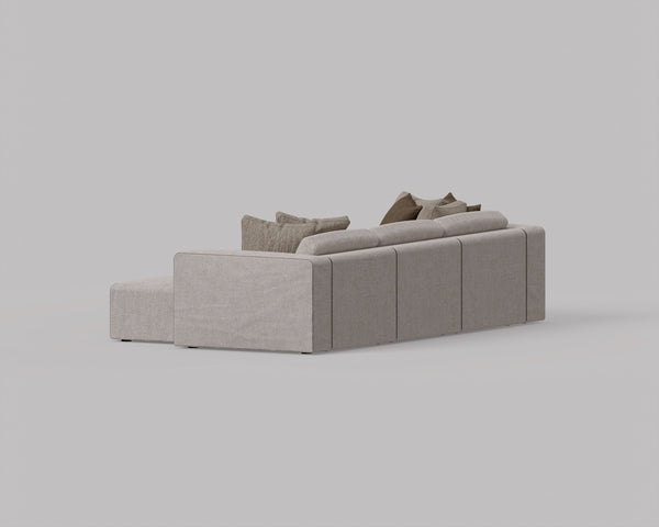 Cube 3 Seater L Shape Sofa